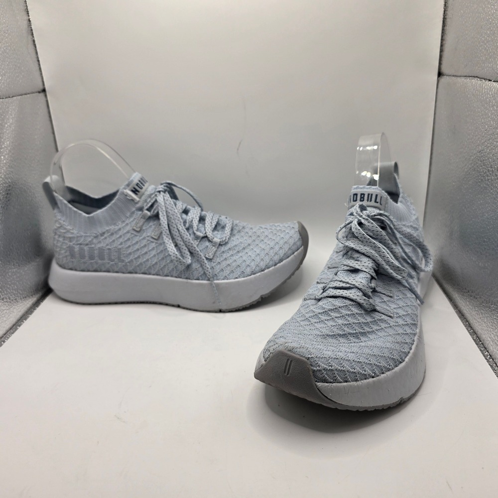 NOBULL Knit Runner Sky Blue Womens 8.5 Mens 7 Training Shoes Running Sneaker
